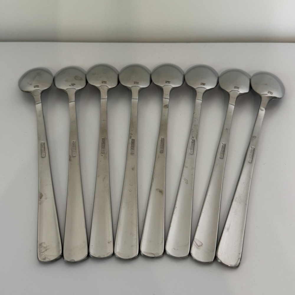 Oneida Nocha 8 Stainless Steel Iced Beverage Spoons - Picture 4 of 5